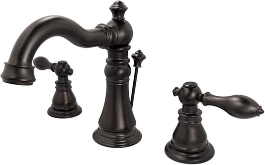 Kingston Brass FSC1975ACL American Classic Widespread Bathroom Faucet, Oil-Rubbed Bronze, 8 x 5.19 x 6