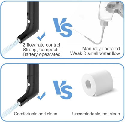 2Clean Portable Bidet, Portable Bidet for Travel, Travel Bidet Portable Sprayer, Portable Bidet for Women, Bidet Portable for Personal Care, Portable Bidet for Toilet, Electric Portable Bidet for Men