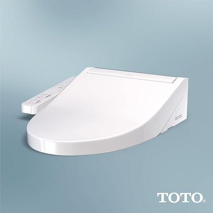 TOTO® WASHLET® KC2 Electronic Bidet Toilet Seat with Heated Seat and SoftClose Lid, Elongated, Cotton White - SW3024#01