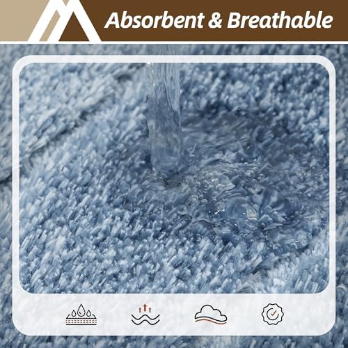 COSY HOMEER Toilet Rugs U-Shaped 24"x20", Ultra Soft Absorbent Bath Mat