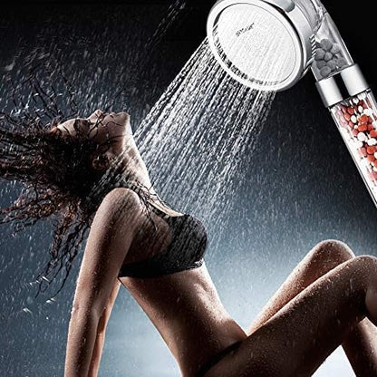 Nosame Shower Head, Filter Filtration High Pressure Water Saving 3 Mode Function Spray Handheld Showerheads 1.6 GPM for Dry Hair & Skin SPA | Filter Filtration High Pressure Water Saving 3 Mode Function Spray Handheld Showerheads 1.6 GPM for Dry Hair &...