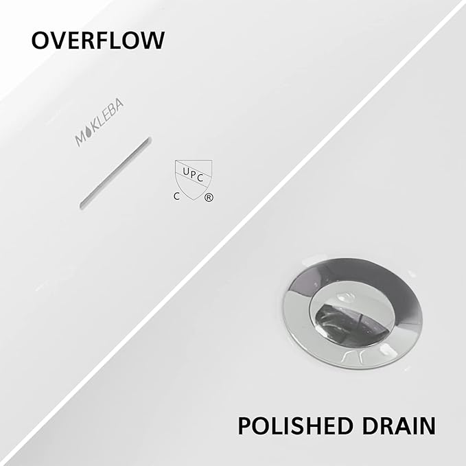 65" Acrylic Freestanding Bathtub, Single Slipper Free Standing Tub, Soaking Tub with Integrated Slotted Overflow, Toe-Tap Chrome Drain, cUPC Certified, Glossy White