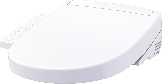 TOTO® WASHLET® S2 Electronic Bidet Toilet Seat with Instantaneous Water Heating, PREMIST and EWATER+ Wand Cleaning, Round, Cotton White - SW3345#01