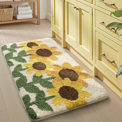 LUMI Bathroom Rug 24x36, Soft Absorbent Microfiber Bath Mat, Non Slip