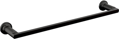 Delta Tetra (1-Pack) 18'' Towel Rack for Bathroom Matte Black Towel Bar for Bathroom Wall Towel Holder Rod Wall Mounted 78918-BL