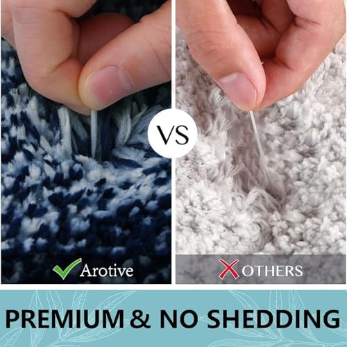 Arotive Microfiber Bathroom Rugs, Shaggy Soft Absorbent Bath Rug, 30x20
