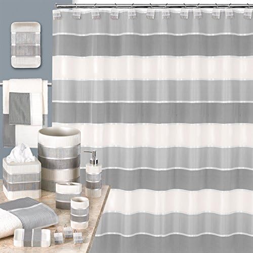 Zahari Home Modern Line Shower Curtain Classic Fabric Shower Curtain Unique Design Custom Shower Curtain Western Country Shower Curtain