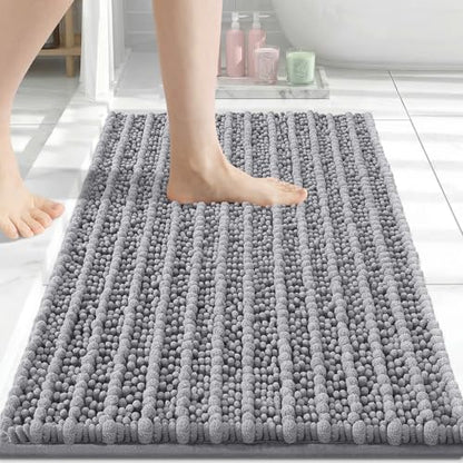 Arotive Bathroom Rugs Mat 30x17, Soft Absorbent Chenille Shaggy Bath Mat