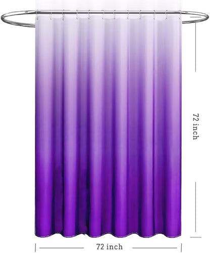 Shower Curtain Liner, Purple Lightweight Shower Curtain Liners, Plastic Shower Curtains, 72x72 inch PEVA Shower Liner with 12 Grommet Holes and Magnetic Weights