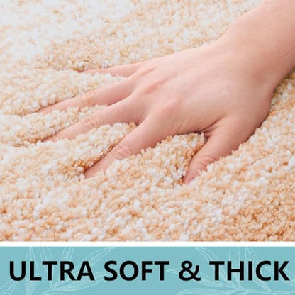 Arotive Microfiber Bathroom Rugs, Shaggy Soft Absorbent Bath Rug, 70x24