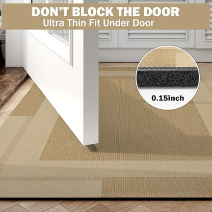 YDKGL Non Slip Bath Mat Long Ultra Thin Bathroom Rugs Runner Fit Under Door