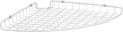ClosetMaid Corner Shelf Organizer, Wall Mount Hanging Corner Shelves, Durable Steel, White, 8282