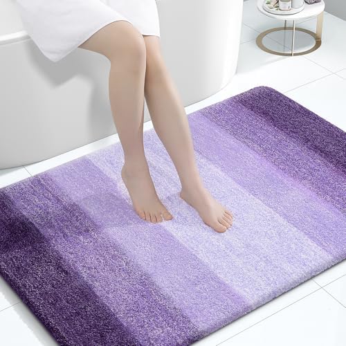 OLANLY Large Bathroom Rugs 60x40, Extra Soft Absorbent Microfiber Bath Rugs