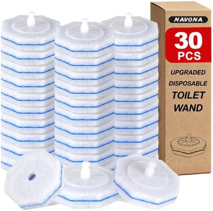 Navona 30 Count Toilet Wand Refills, Fits Most Toilet Wand Handles