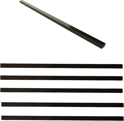 15 Pcs Black Marble Tile Edge Trim, 12 Inch Marble Pencil Liner Both Side Polished for Bathroom, Backsplash, Kitchen, Tile Shower, Natural Marble Material