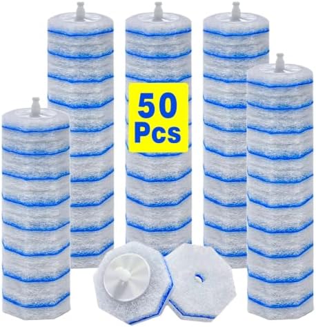 50 Count Disposable Toilet Brush Refills for Clorox Toilet Cleaning System
