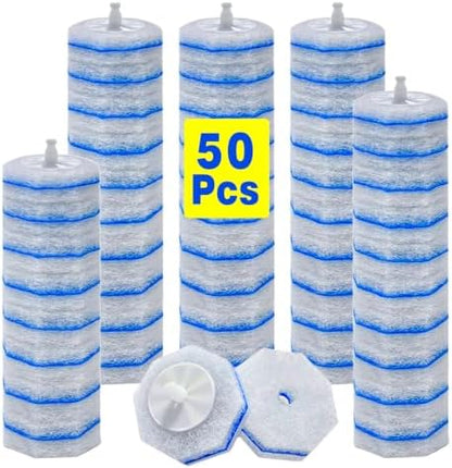 50 Count Disposable Toilet Brush Refills for Clorox Toilet Cleaning System