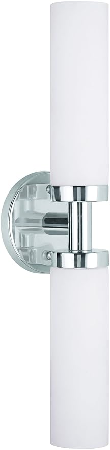Livex Lighting 10104-05 Aero 2-Light Bath Light, Chrome