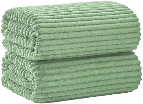 2 Piece Bath Sheets, 40"x80" Bath Towels, Sage Green