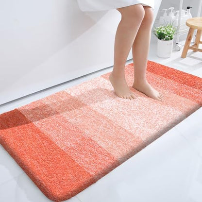 OLANLY Bathroom Runner Rug 45x27, Extra Soft Absorbent Microfiber Bath Rugs
