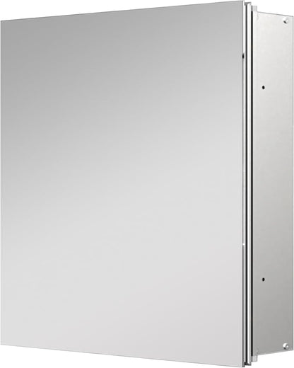 24x24 inch Medicine Cabinet Mirror with Storage, Aluminum Surface Mount or Recessed Medicine Cabinet with Adjustable Shelves for Bathroom Bedroom
