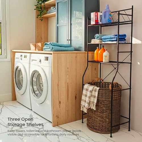 Home Zone Living Over-the-Toilet Bathroom Storage Cabinet Organizer
