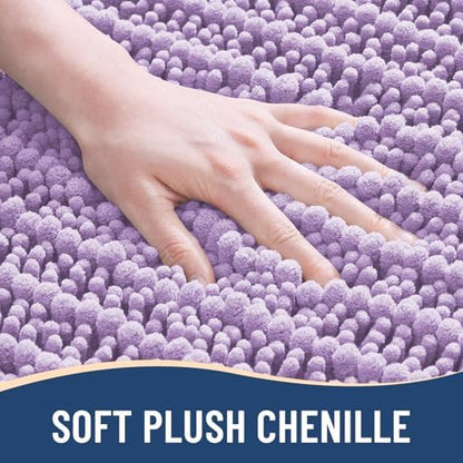 Arotive Bathroom Rugs Mat 40x24, Soft Absorbent Chenille Shaggy Bath Mat