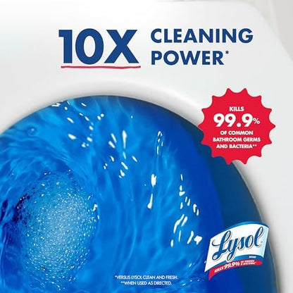 Lysol Toilet Bowl Cleaner Clinging Gel, Power, 24 oz, 2 Pack