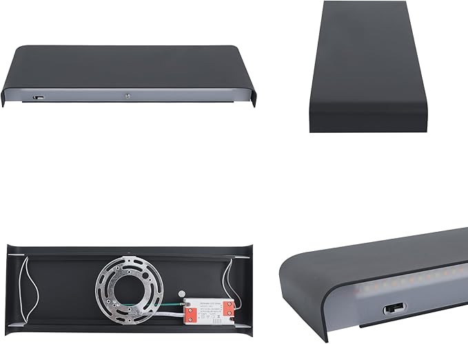 11"Modern LED vanity light,15W Dimmable 5 CCT (3000K-6500K) Adjustable Wall Lamp,Up and Down Wall Lighting,Indoor Wall Sconce for Bedroom,Staircase,Hallway,Dressing Table, 2 Pack（Black）