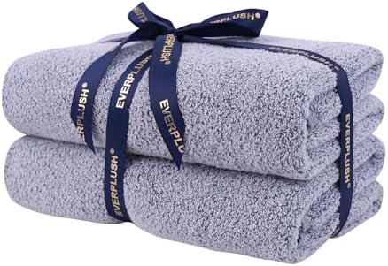 Everplush Diamond Collection Oversized Bath Towel – 2 Pieces, Super Soft & Highly Absorbent, Quick-Drying & Extra Large. Perfect for Bathroom, Pool, Swimming Use.(Dusk, 30" x 56" 2PK)