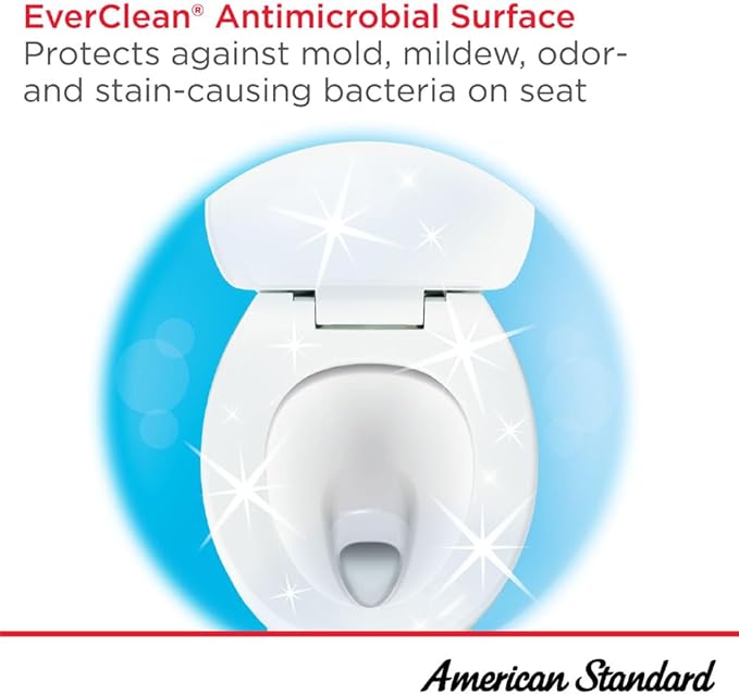 American Standard 5901110T.020 Commercial Heavy Duty Open Front Elongated Toilet Seat, White