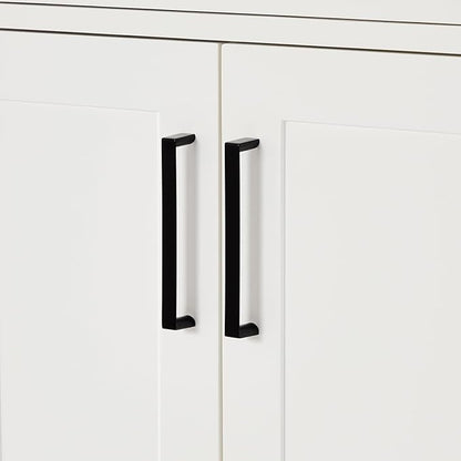 ARIEL Hepburn 66-inch Bathroom Vanity with Sink,Solid Wood, 0.75-inch Italian Carrara Marble Countertop, Double Rectangular Porcelain Sink, 4 Soft Closing Doors, 6 Dovetail Drawers, White