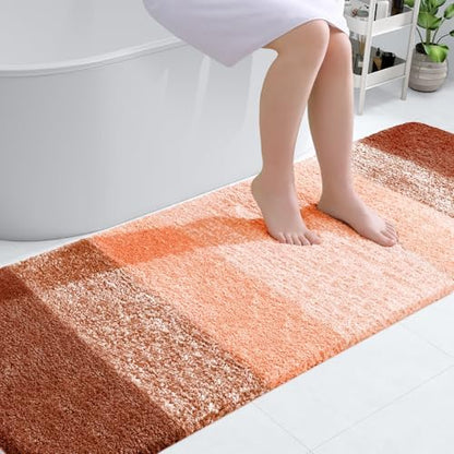 OLANLY Bathroom Runner Rug 70x24, Extra Soft Absorbent Microfiber Bath Rugs