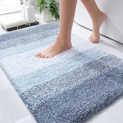 OLANLY Bathroom Rugs Mat 34x21, Extra Soft Absorbent Microfiber Bath Rugs