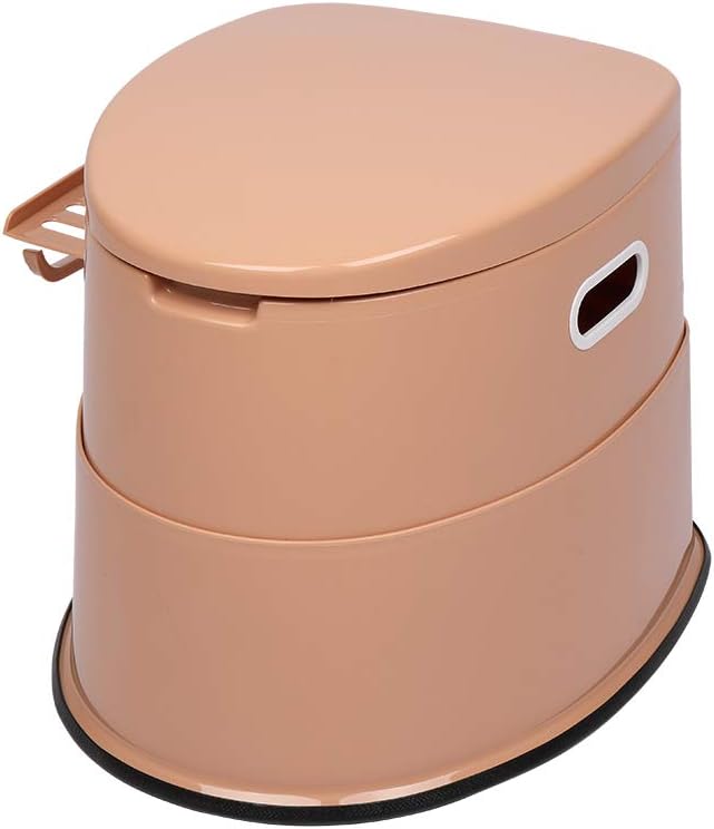 Portable Toilet, Outdoor Lightweight Porta Potty with Detachable Inner Bucket Removable Toilet Paper Holder for Camping Boat RV Hiking Living Room