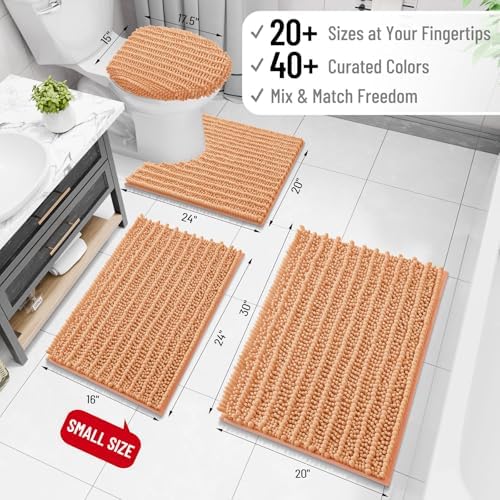 Arotive Bathroom Rugs Mat 36x24, Soft Absorbent Chenille Shaggy Bath Mat