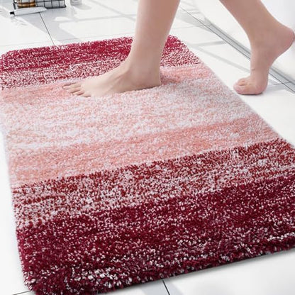 Arotive Microfiber Bathroom Rugs, Shaggy Soft Absorbent Bath Rug, 30x20