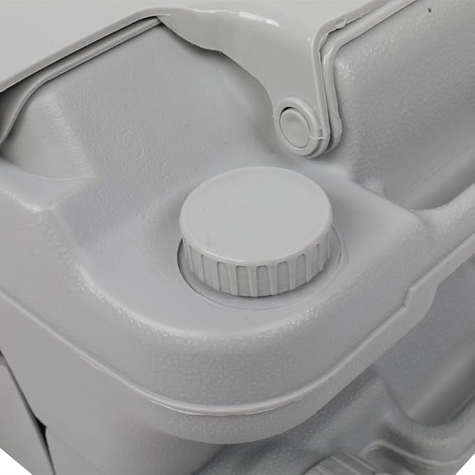 Vasitelan Portable Toilet Camping Porta Potty, 5.3 Gallon Waste Tank, Indoor Outdoor Toilet with CHH Piston, Leak-Proof Cassette Toilet for RV, White