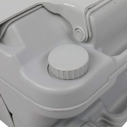 Vasitelan Portable Toilet Camping Porta Potty, 5.3 Gallon Waste Tank, Indoor Outdoor Toilet with CHH Piston, Leak-Proof Cassette Toilet for RV, White