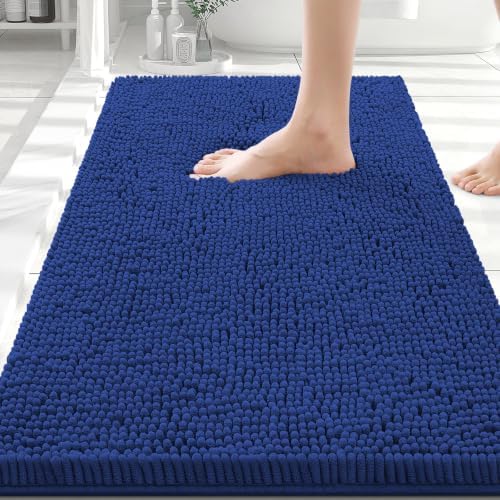 Smiry Bathroom Rugs 30X20, Luxury Chenille Extra Soft Absorbent Bath Mat