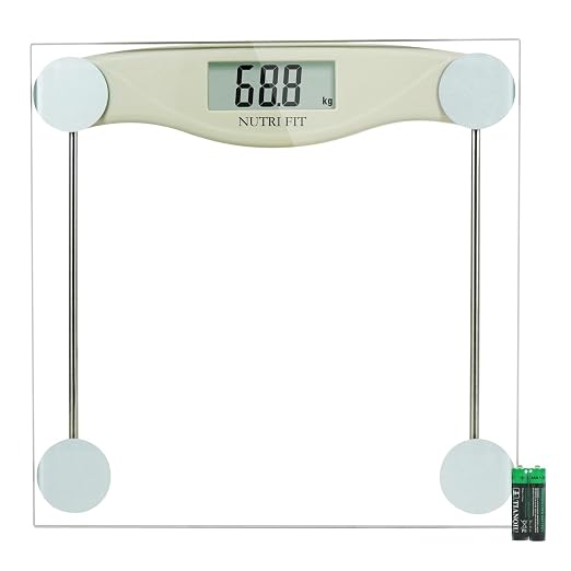 Bathroom Scale for Body Weight Digital Weighing Scale Grey | 0.2lb Steps, 330lb Capacity, Clear Screen, Step-On Technology, Accurate Electric Weight Loss Watcher, Included Battery, Gifts