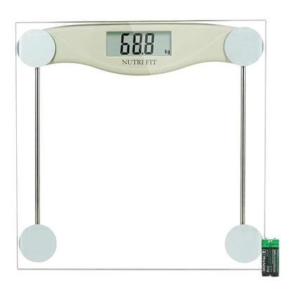 Bathroom Scale for Body Weight Digital Weighing Scale Grey | 0.2lb Steps, 330lb Capacity, Clear Screen, Step-On Technology, Accurate Electric Weight Loss Watcher, Included Battery, Gifts