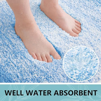 Arotive Microfiber Bathroom Rugs, Shaggy Soft Absorbent Bath Rug, 70x24