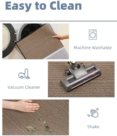 PADOOR Non-Slip Bath-Mats, Rubber-Backing Braided Absorbent Bathroom Mat, Machine Washable, Thin Bathroom Rugs Fit Under Door, Quick Dry, 20''x32'' Black