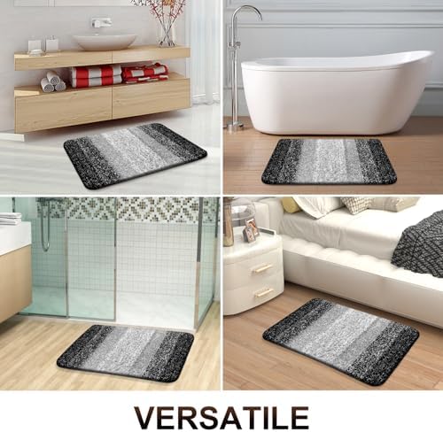 OLANLY Bathroom Runner Rug 40x20, Extra Soft Absorbent Microfiber Bath Rugs