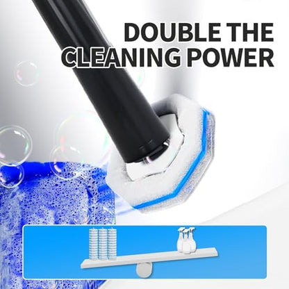 Disposable Toilet Bowl Brush with 36 Count Refills, Toilet Cleaning Stick,Toilet Bowl Cleaner Holder and Set, Toilet Cleaning System Starter Kit