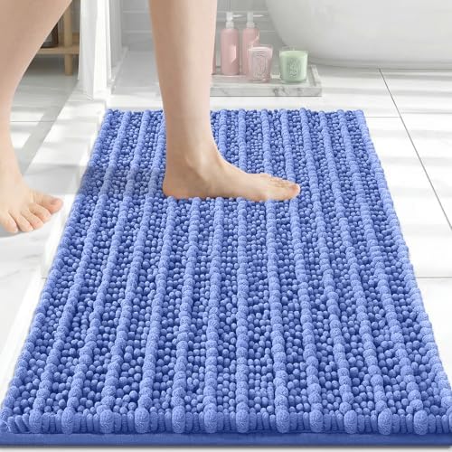 Arotive Bathroom Rugs Mat 24x16, Soft Absorbent Chenille Shaggy Bath Mat