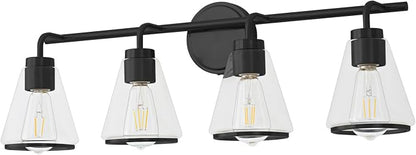 30" Black Bathroom Light Fixtures 4 Light Bathroom Vanity Lights Over Mirror