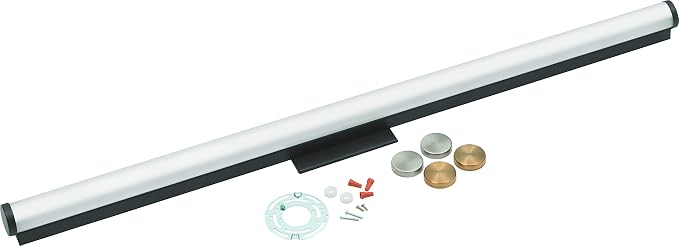 Lithonia Lighting 48-Inch LED Vanity Light with 3-in-1 Switchable White Color Temperature, Contemporary Square Bathroom Vanity Wall Light Fixture for Over The Mirror, Brushed Nickel
