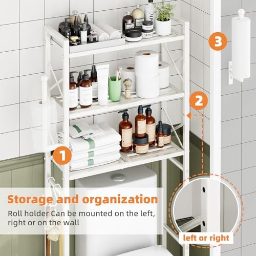 Simple Trending Over The Toilet Storage Rack, 62" H Bathroom Organizer